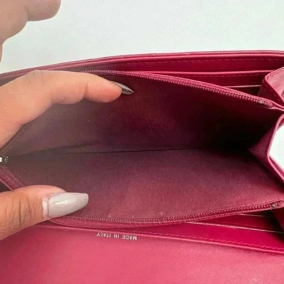 Authentic Chanel Patent Leather Wallet with FREE Gunmetal Chain and Wallet ins. - Picture 9 of 16